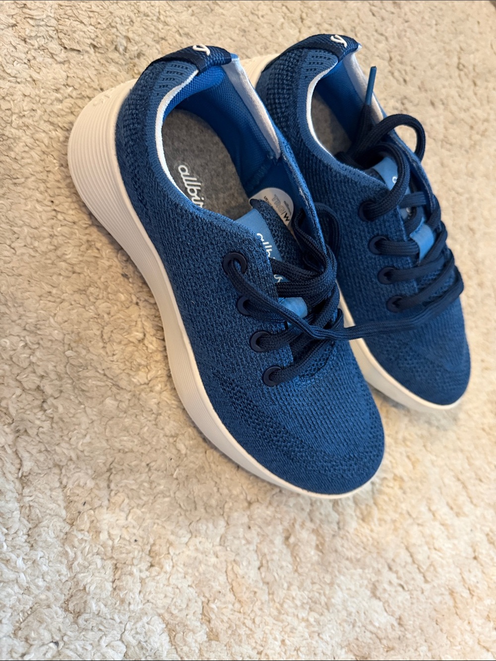 allbirds Women's Blue Knit Sneakers